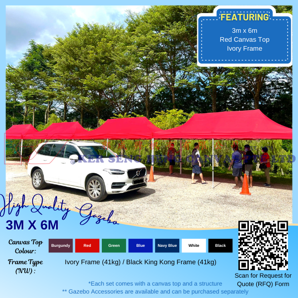 3m x 6m High Quality Gazebo.