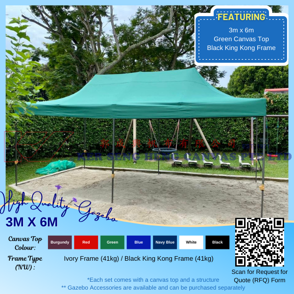 3m x 6m High Quality Gazebo.