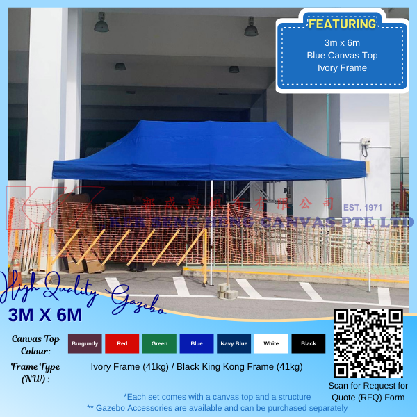 3m x 6m High Quality Gazebo.