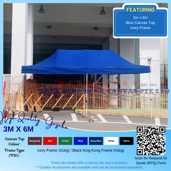 3m x 6m High Quality Gazebo