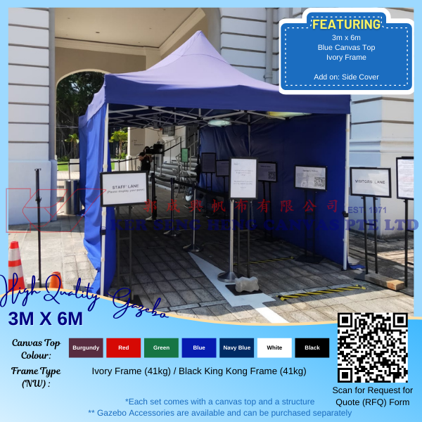 3m x 6m High Quality Gazebo.