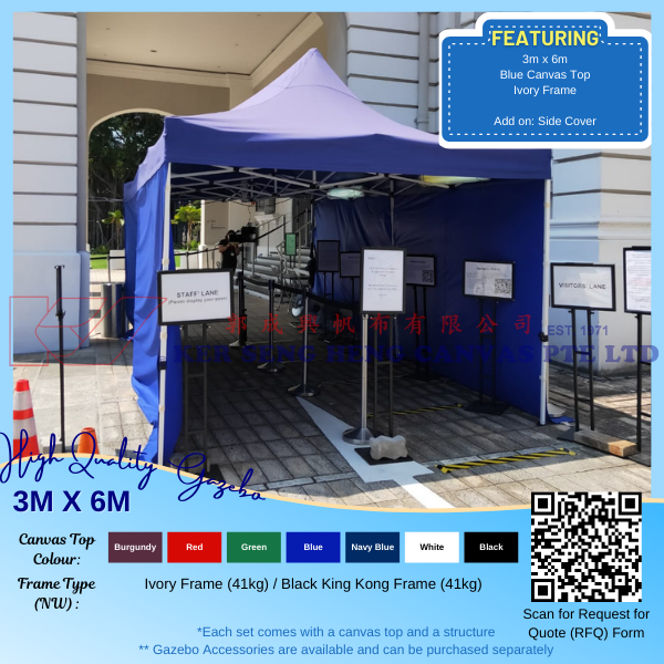 3m x 6m High Quality Gazebo