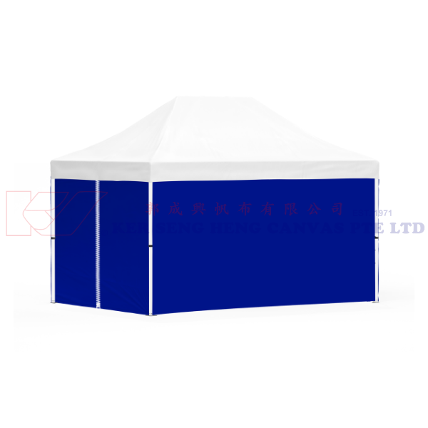 3m x 4.5m Side Cover | Blue | 4 Sided, Zip on 3m