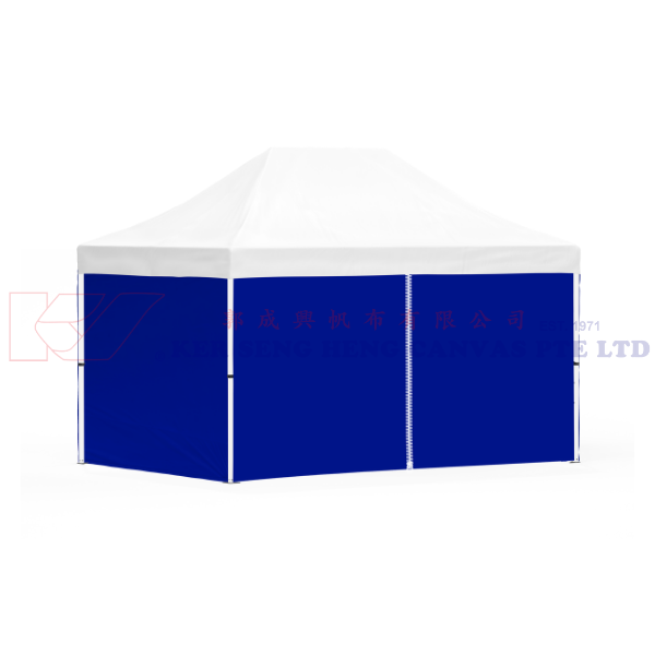 3m x 4.5m Side Cover | Blue | 4 Sided, Zip on 4.5m