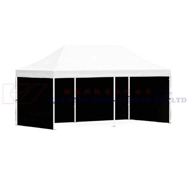 3m x 6m Side Cover | Black | 3m-6m-3m