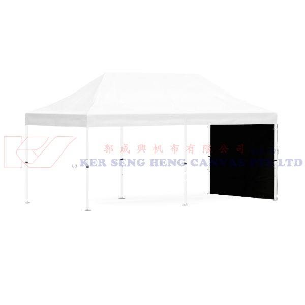 3m x 6m Side Cover | Black | 3m