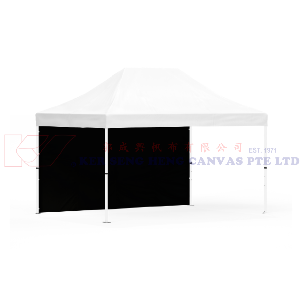 3m x 4.5m Side Cover | Black | 6m