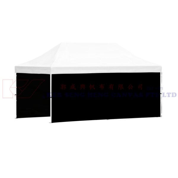 3m x 6m Side Cover | Black | 6m-3m-6m