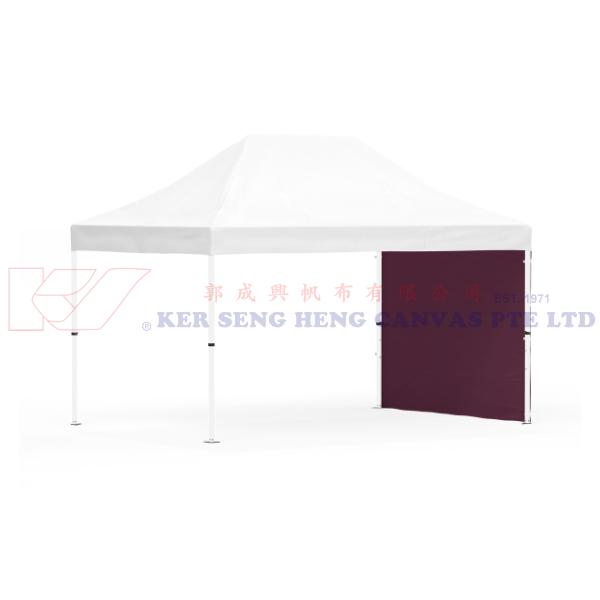 3m x 4.5m Side Cover | Burgundy | 3m