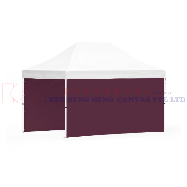 3m x 4.5m Side Cover | Burgundy | 4.5m-3m-4.5m