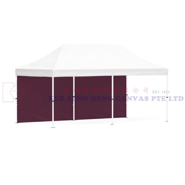 3m x 6m Side Cover | Burgundy | 6m