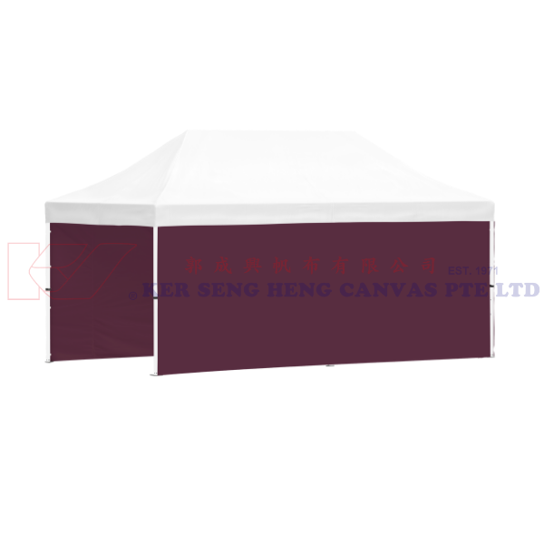 3m x 6m Side Cover | Burgundy | 6m-3m-6m