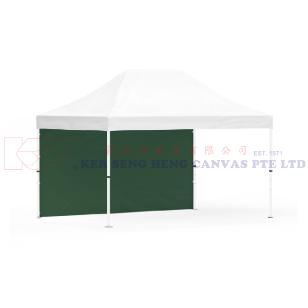 3m x 4.5m Side Cover | Green | 4.5m