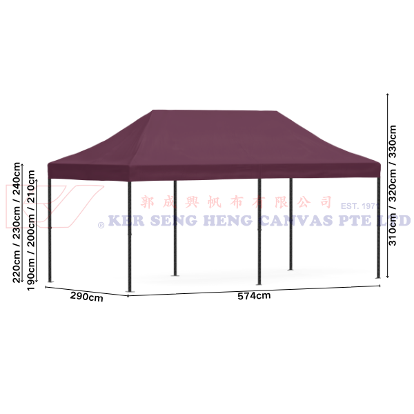 3m x 6m High Quality Gazebo