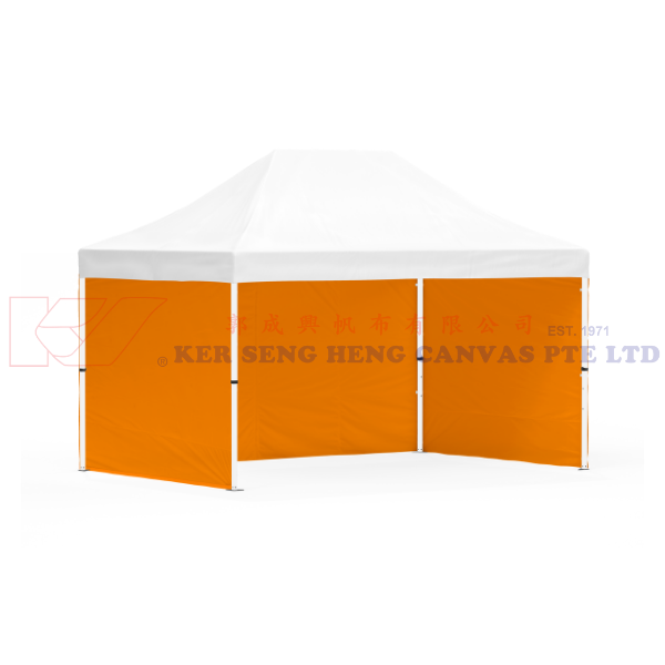 3m x 4.5m Side Cover | Orange | 3m-4.5m-3m