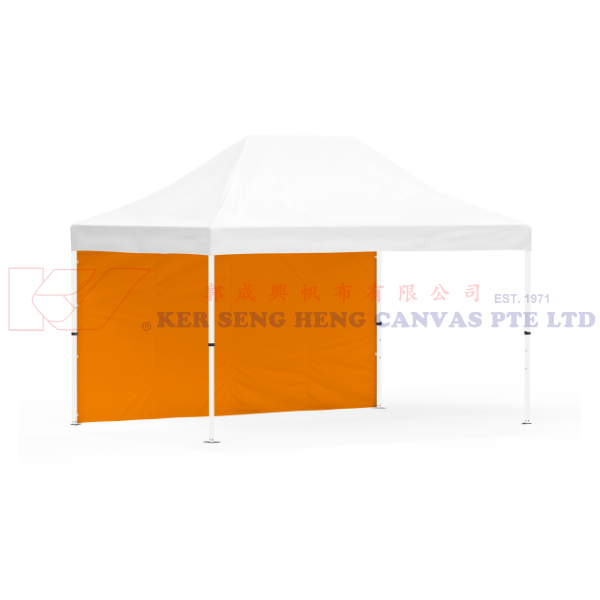 3m x 4.5m Side Cover | Orange | 4.5m