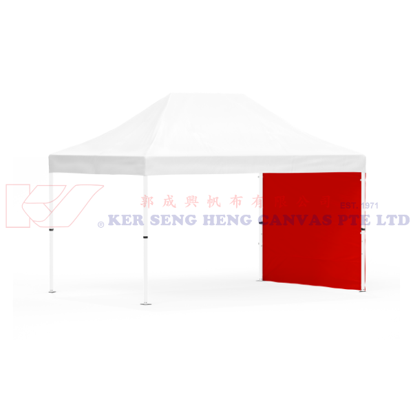 3m x 4.5m Side Cover | Red | 3m