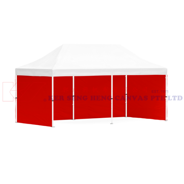3m x 6m Side Cover | Red | 3m-6m-3m