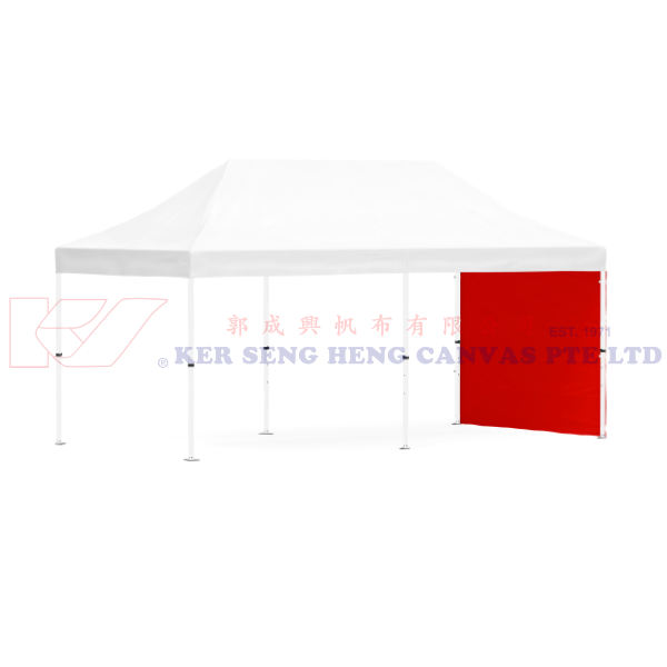 3m x 6m Side Cover | Red | 3m
