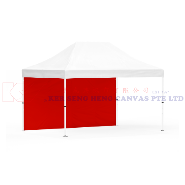 3m x 4.5m Side Cover | Red | 4.5m