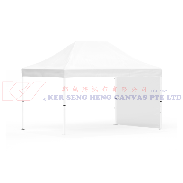 3m x 4.5m Side Cover | Transparent | 3m