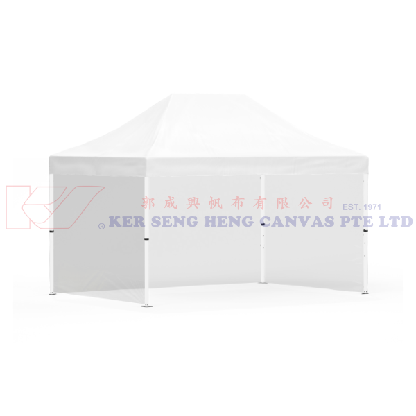 3m x 4.5m Side Cover | Transparent | 3m-4.5m-3m