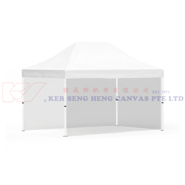 3m x 4.5m Side Cover | Transparent | 4.5m-3m-4.5m