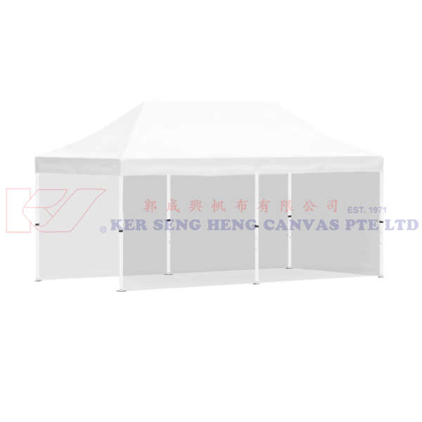 3m x 6m Side Cover | Transparent | 6m-3m-6m