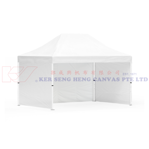 3m x 4.5m Side Cover | White | 3m-4.5m-3m