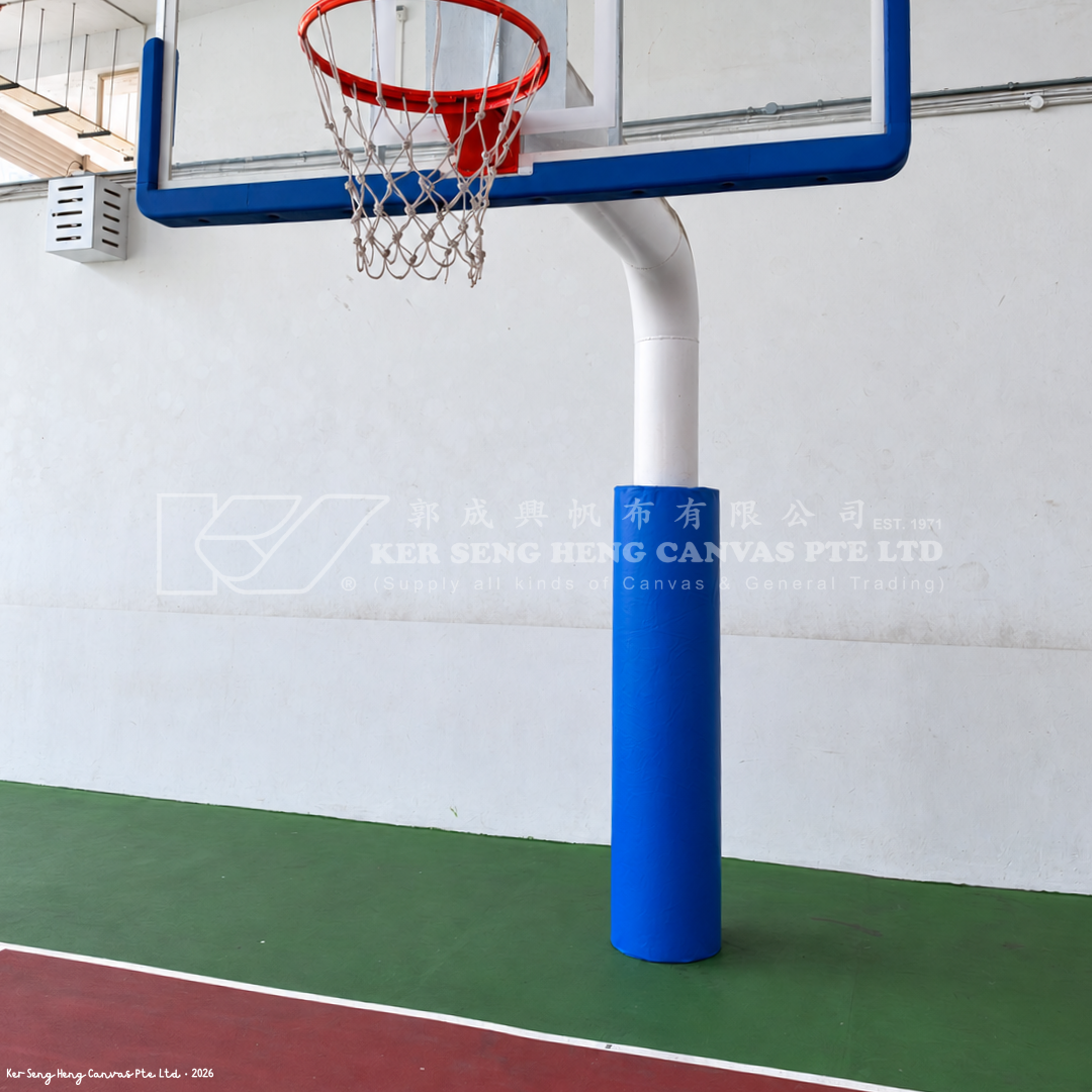 blue basketball padding. KSH Canvas